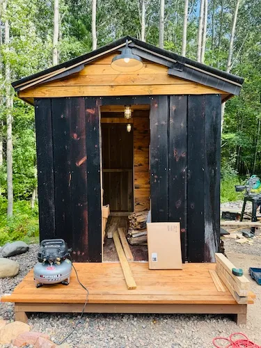 A New Wood-Fired Sauna Is Coming to Little Sand Lodge - O'Connell Cabin Co.