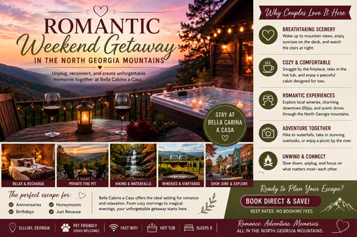 Romantic Weekend Getaway in the North Georgia Mountains