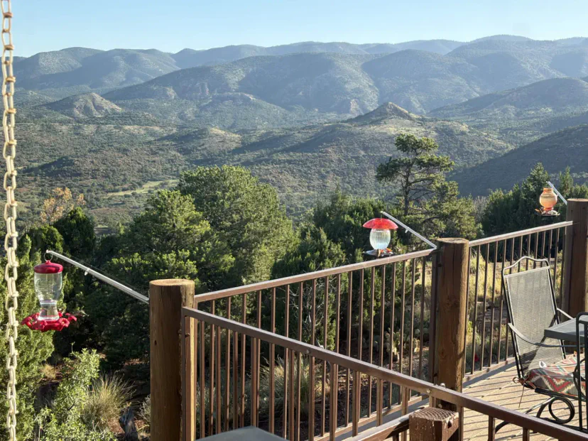 Halfway between the desert and the pines