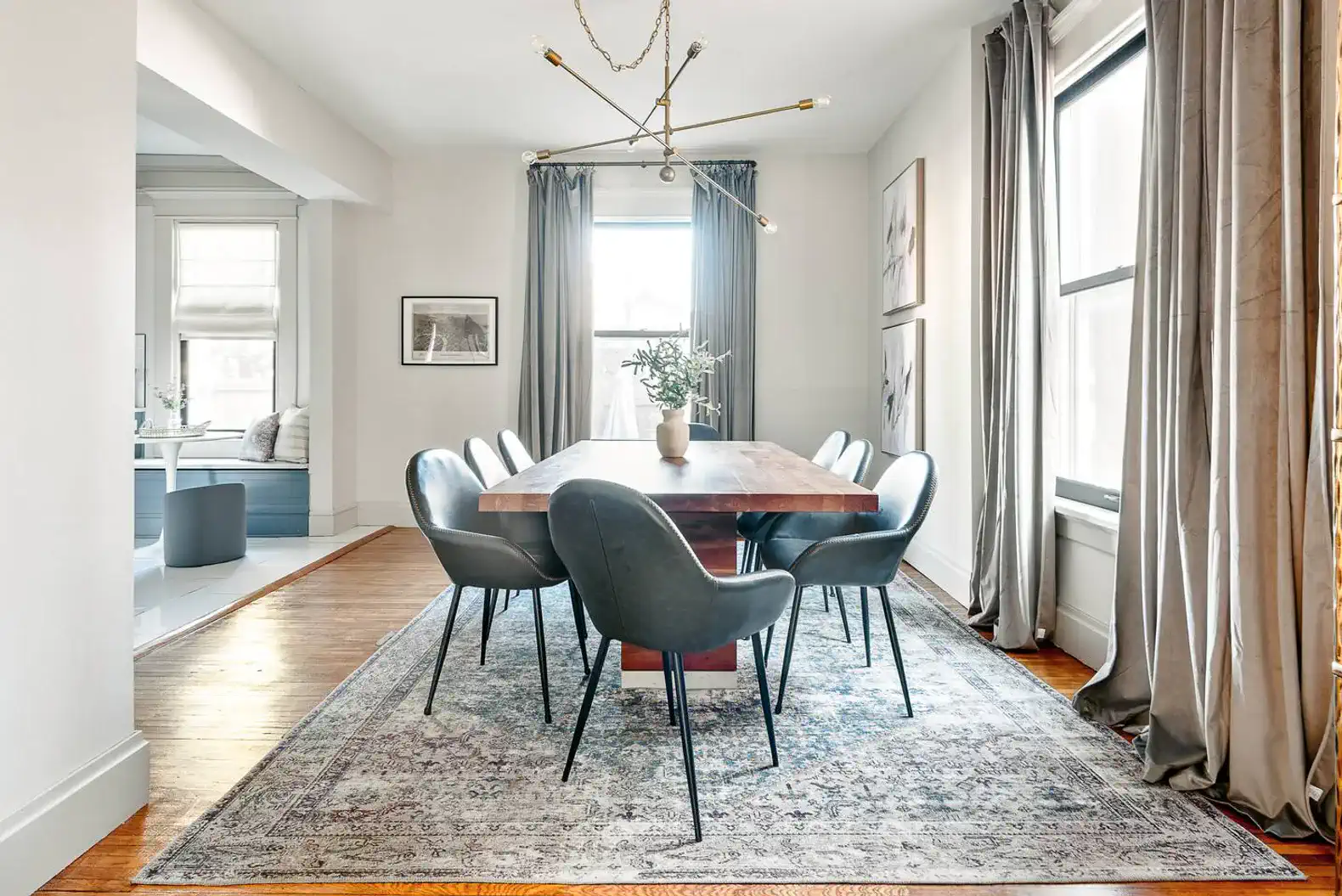 First Floor | Dining Room | Comfortably seats 8, can seat up to 10-11. Bistro table seats 3 more.