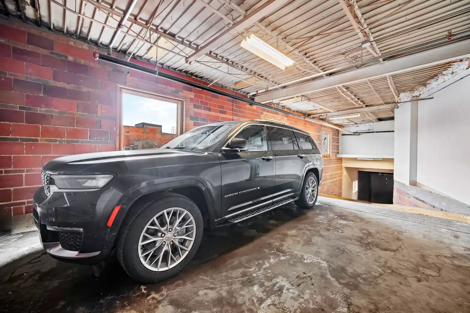 Parking is easy with a private, secured garage right at the front door.