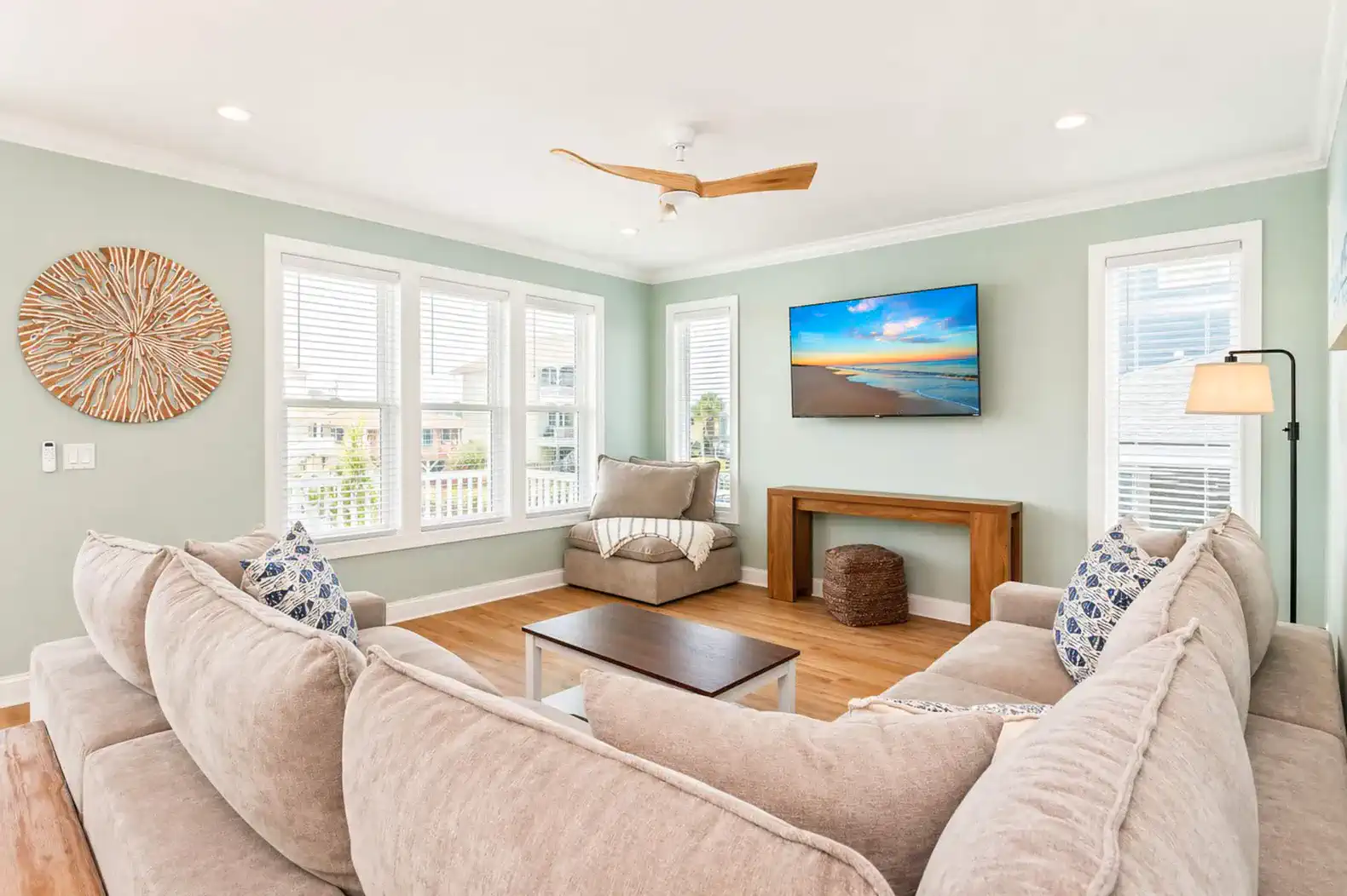 Comfortable living area off kitchen.