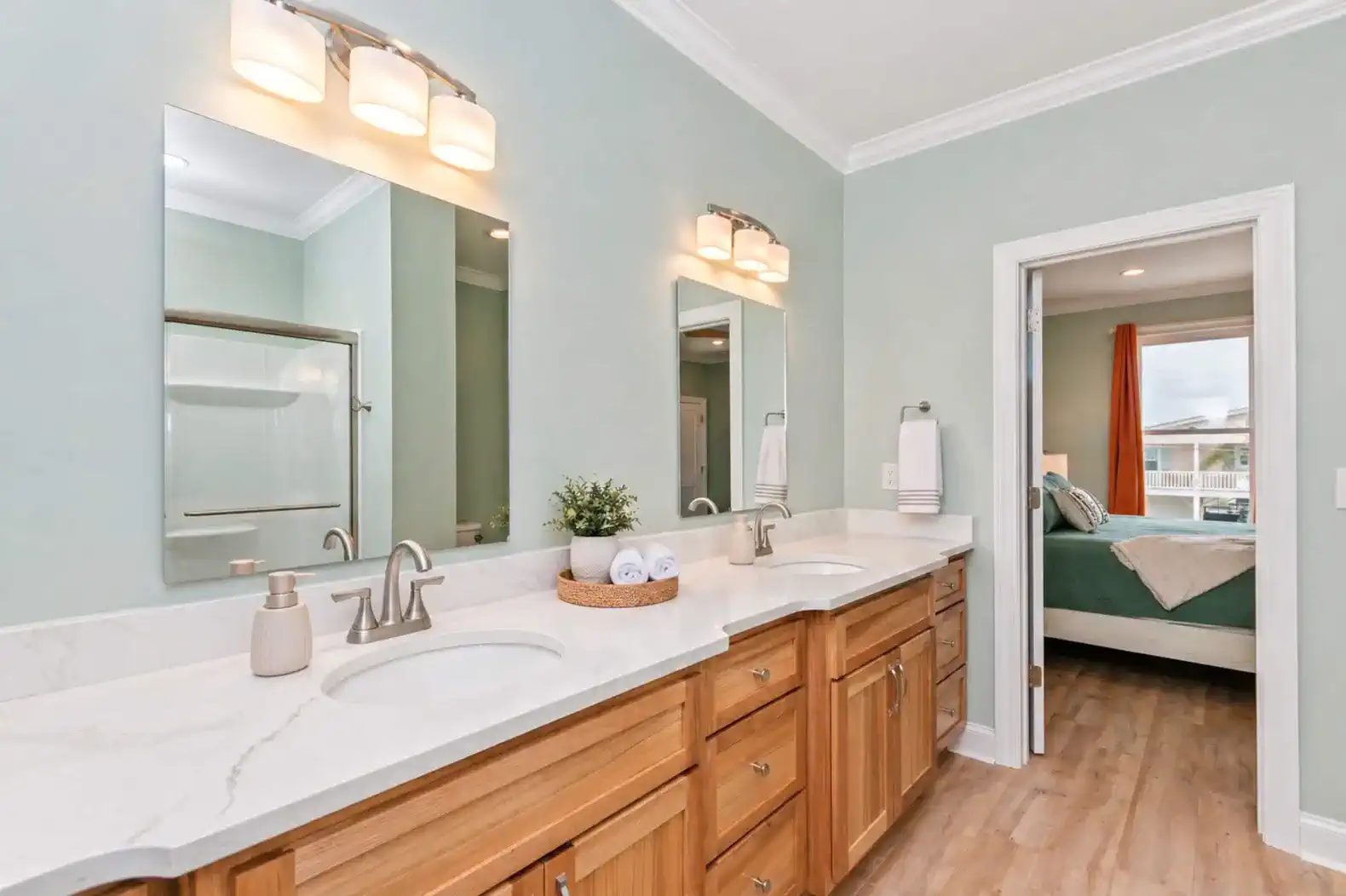 Lower Level King Bathroom-Enjoy this spacious, custom bathroom.  