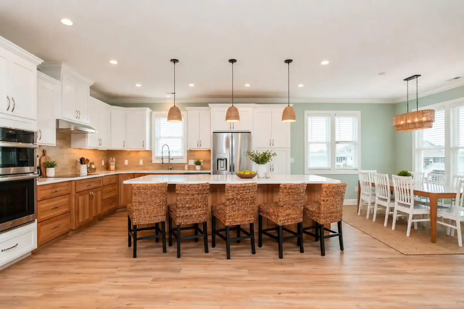 You will enjoy cooking on vacation in this huge kitchen