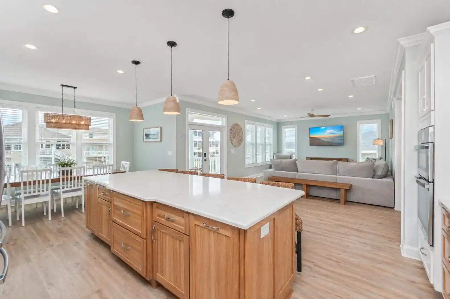 Storage in island.  The kitchen also has two large pantry drawers with shelves for more storage.