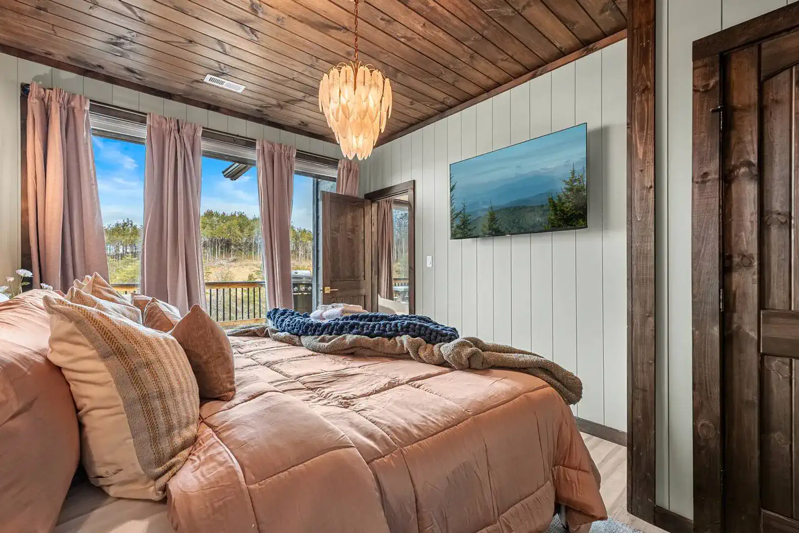 Enjoy the views right from your bedroom. 