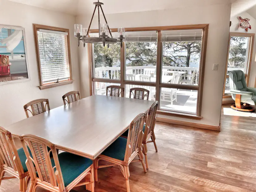 The dining room