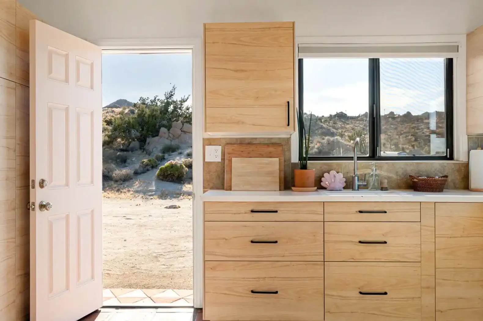 Fully-equipped kitchen with spices for those who want to stay in and cook.