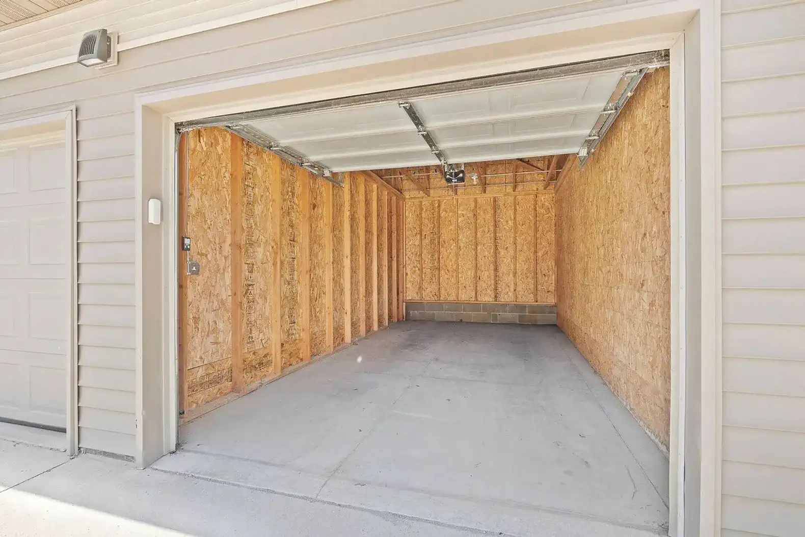 Garage included — private, covered parking with easy access to the building. Plenty of space for a vehicle plus extra room for more.