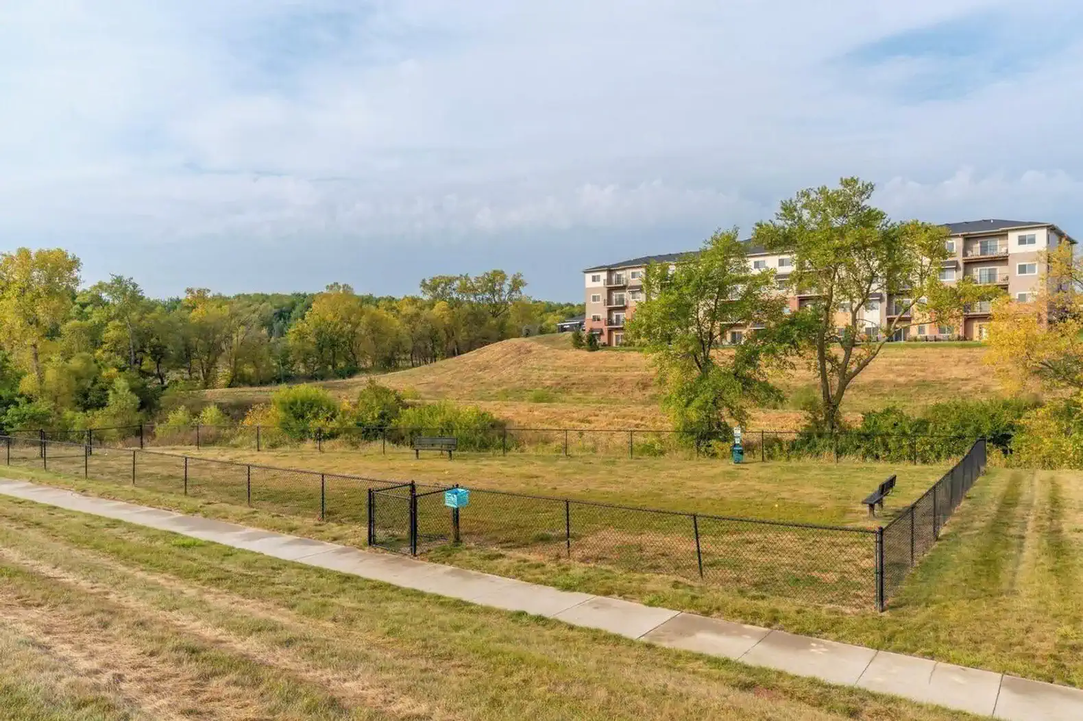 The onsite, fenced dog park is perfect to let your furry friend roam free!