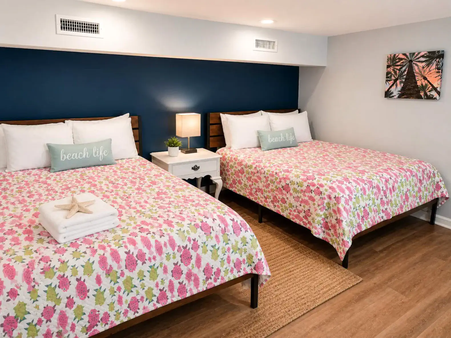 Two Queen Beds in Sleeping Area