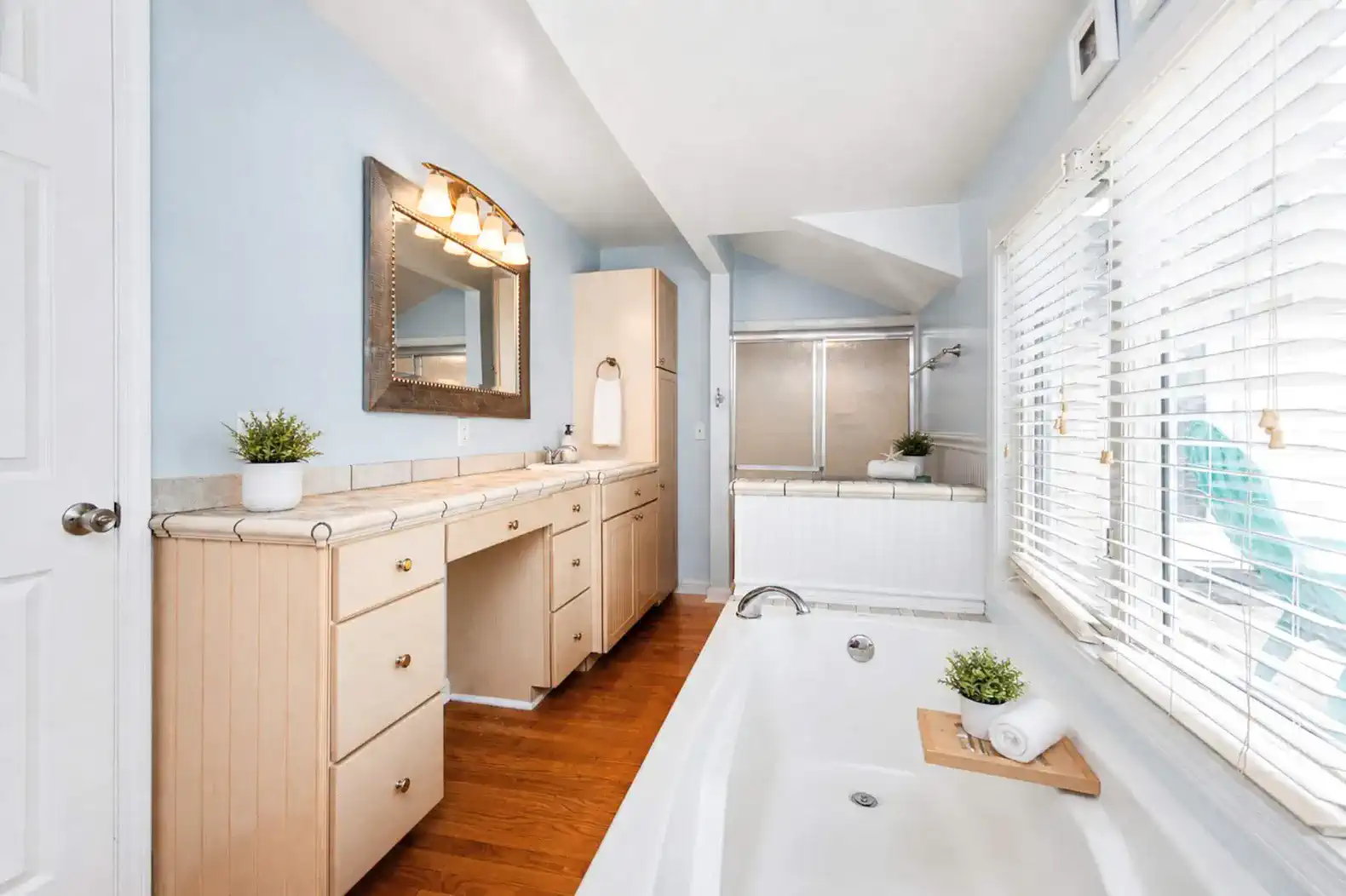 Master Bathroom-please note the shower has a step down into it