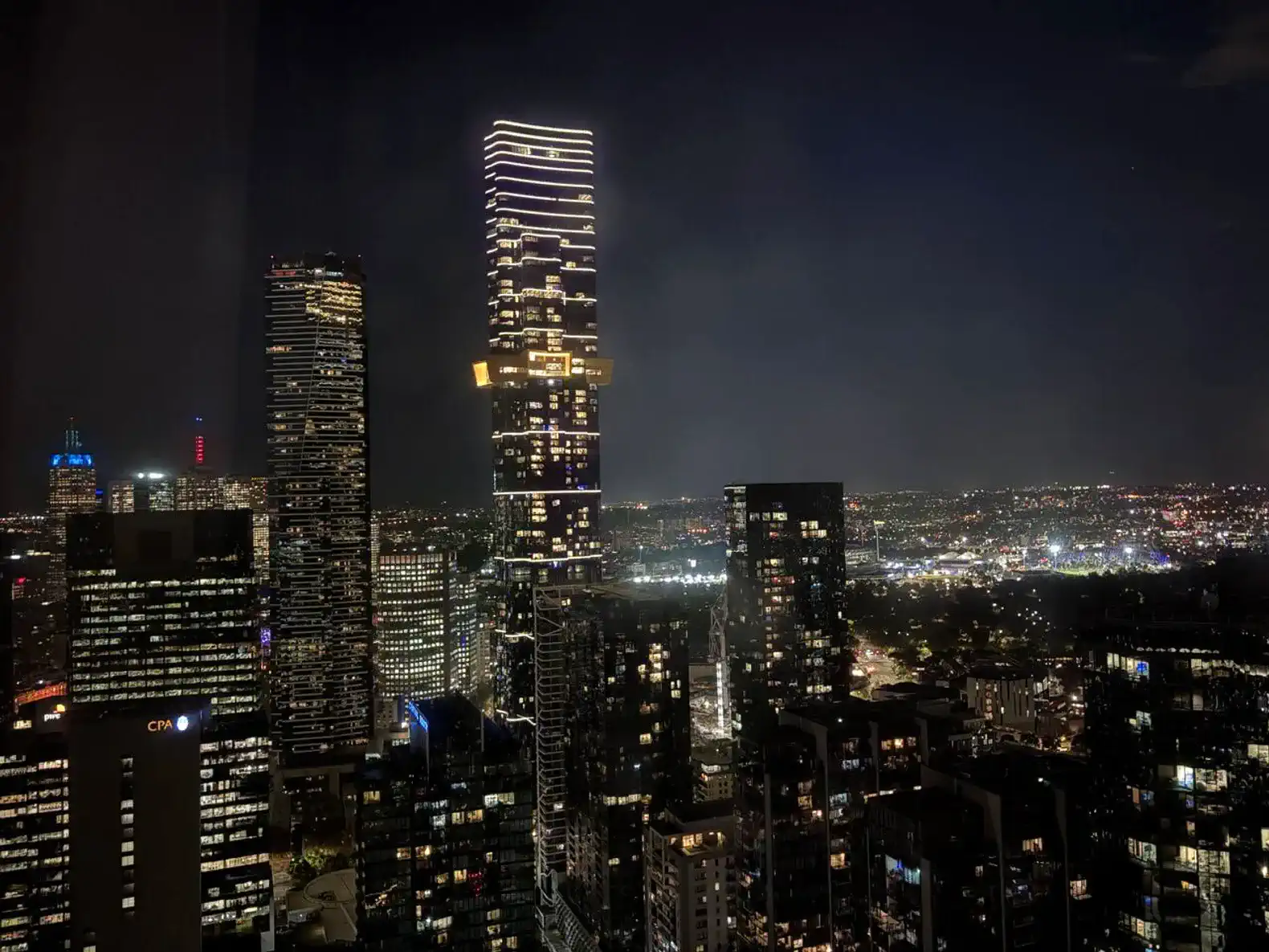Level 51 Apartment Night Time View