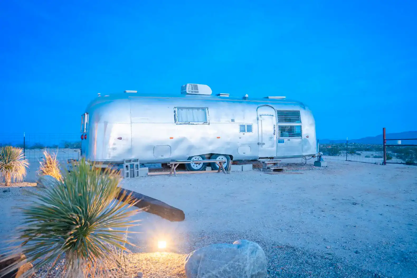 Our airstream is great day hang during cooler months, but please note it does not have water/power and is not ideal for sleeping accommodations in the summer/winter.