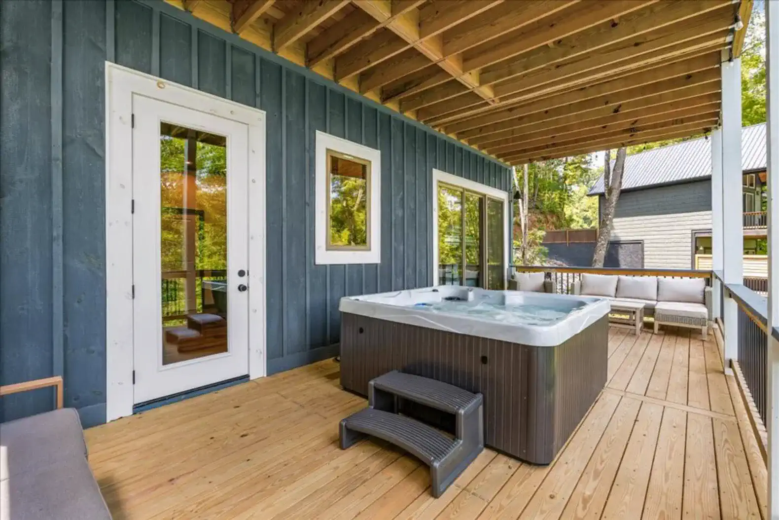 Private Hot Tub and Seating