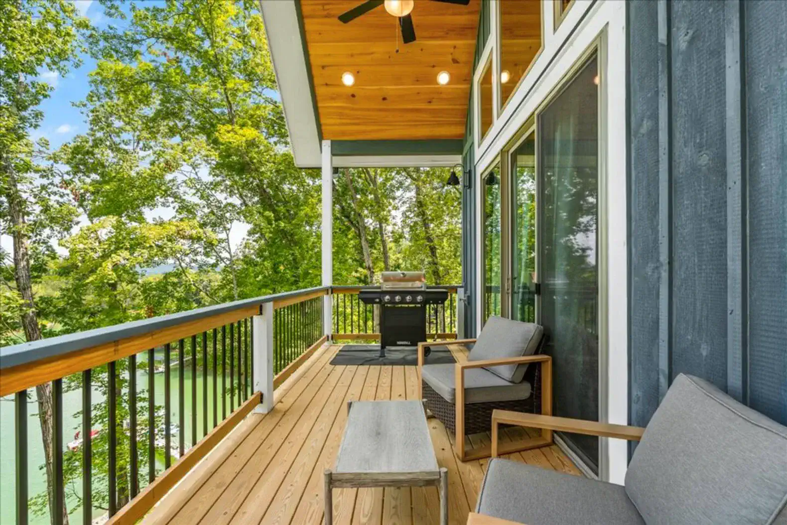 Main level deck with Lake Haven Cove View (see listing description)