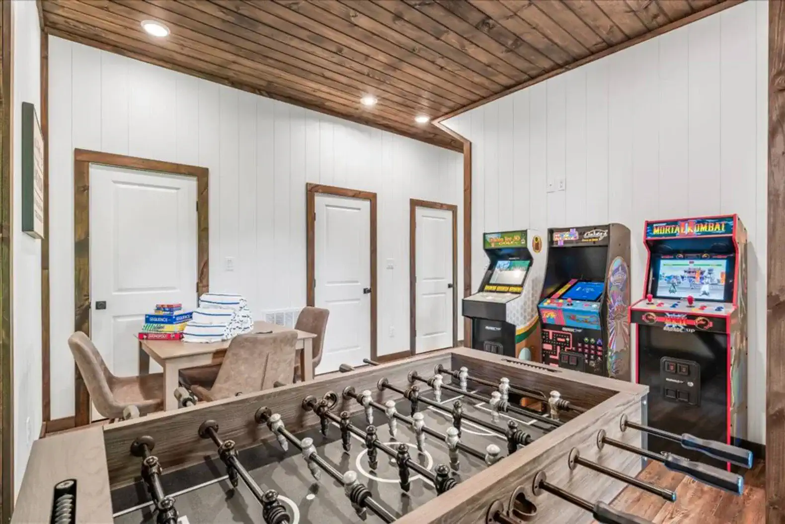 Game Room with Arcades and Foosball