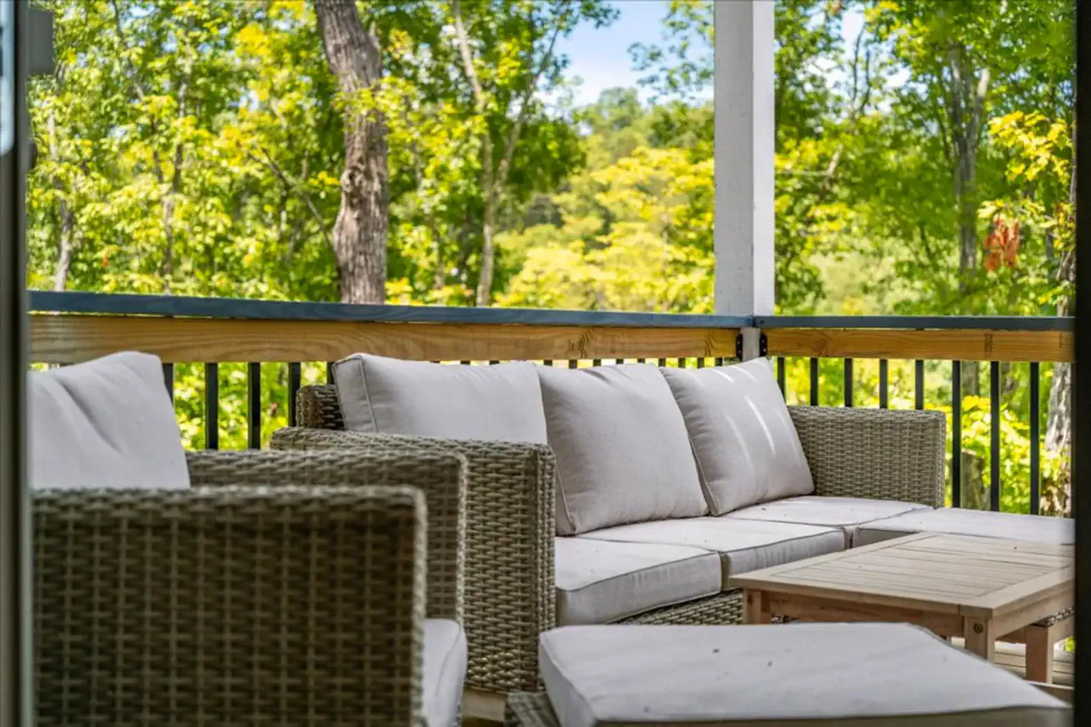 Enjoy the lake air and foliage while sitting on our premium outdoor furniture. 