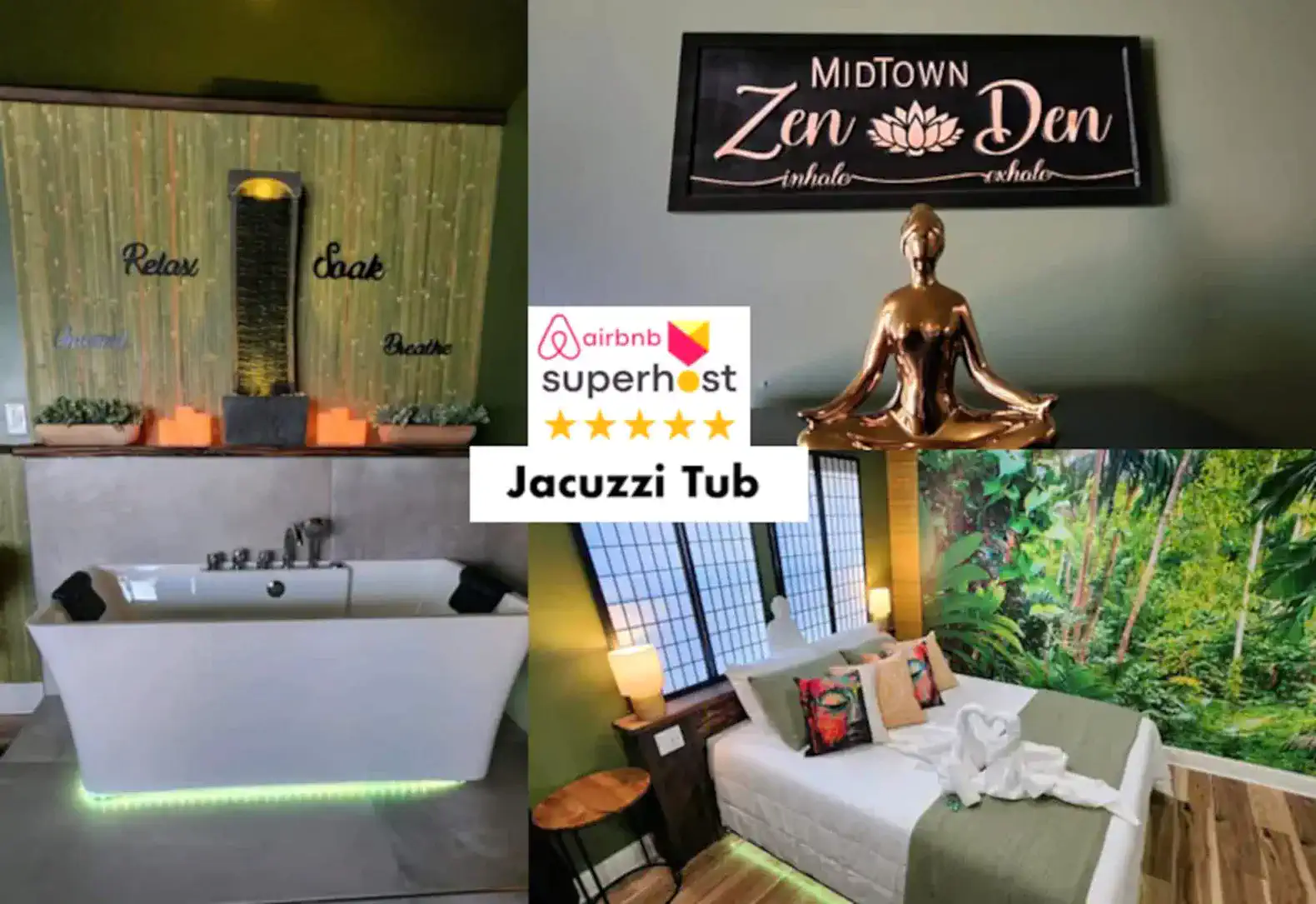 Zen Retreat-Jacuzzi, kitchenette, Walk to fun