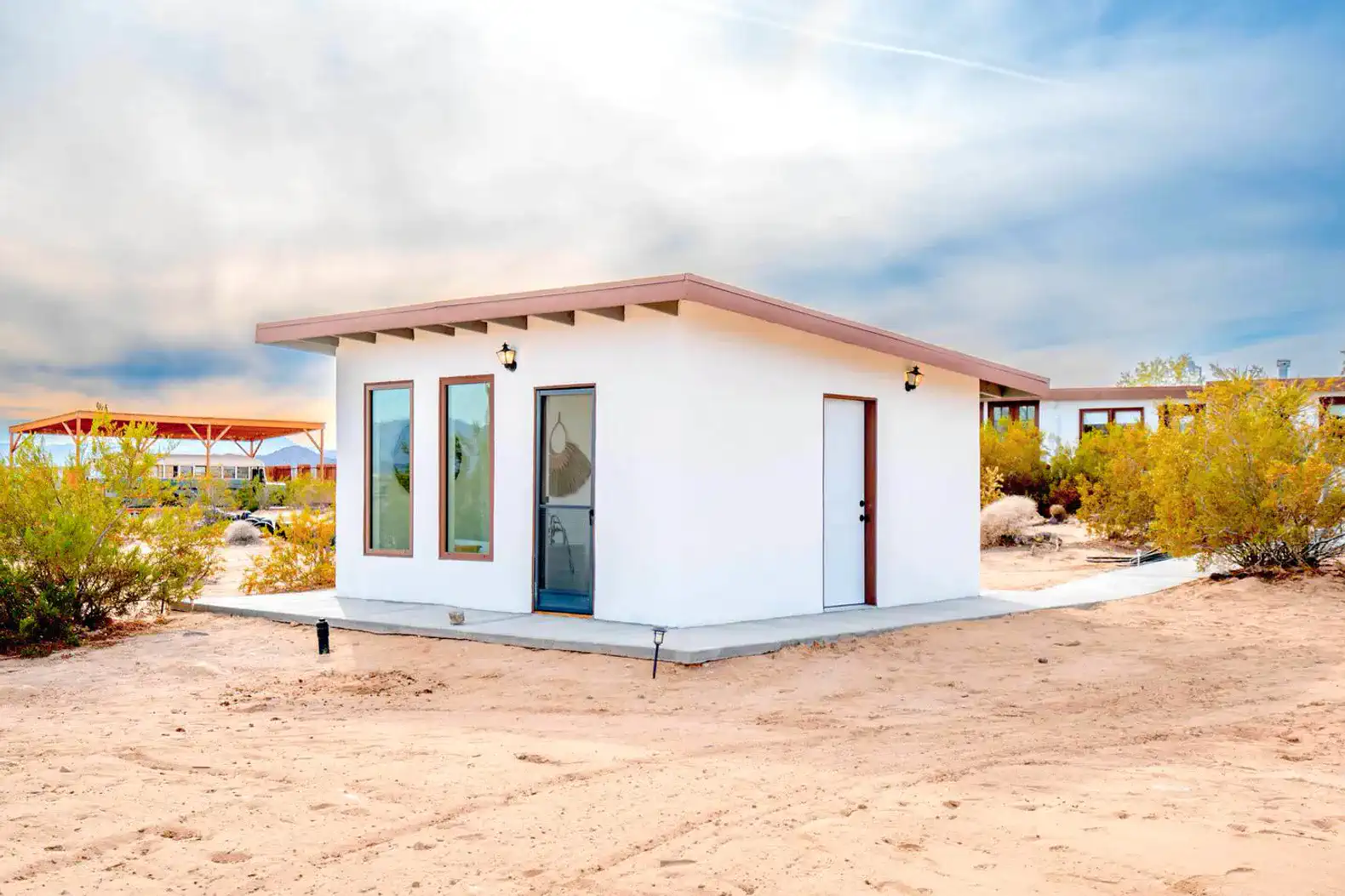 Located in the building steps from the main home.