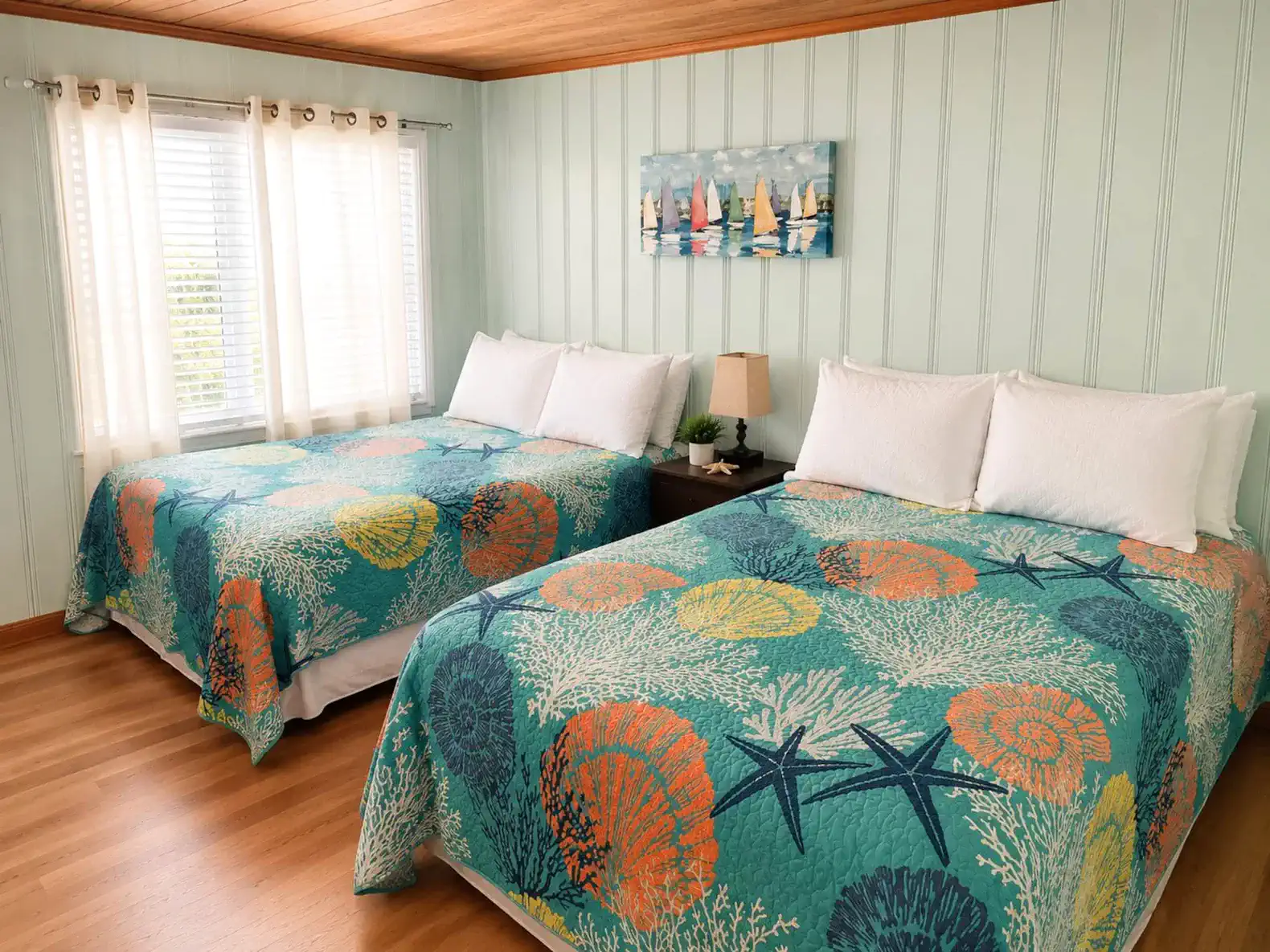 Anchors Down Bedroom with two fulls