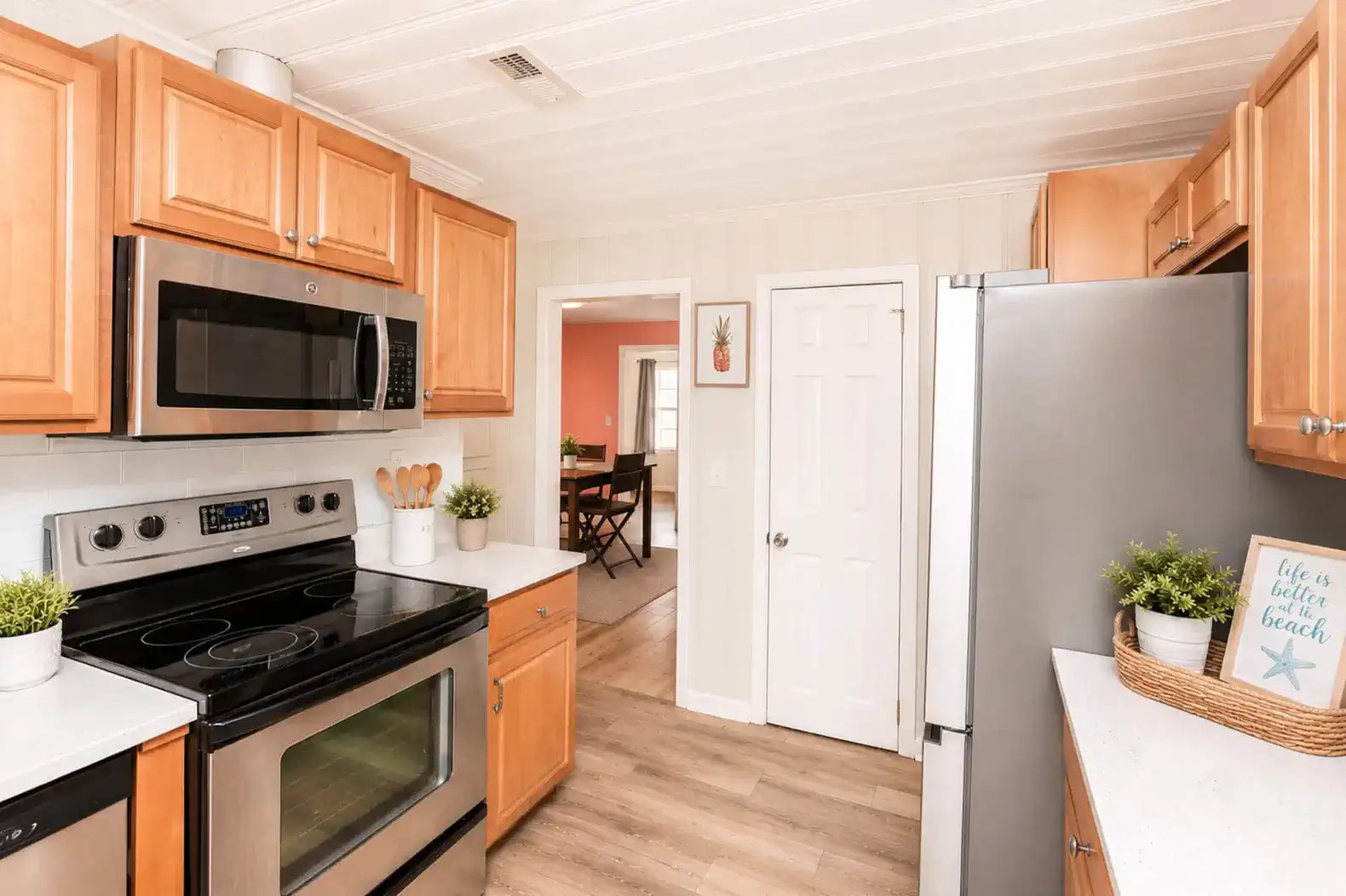 Anchors Up Kitchen-Off Dining Area
