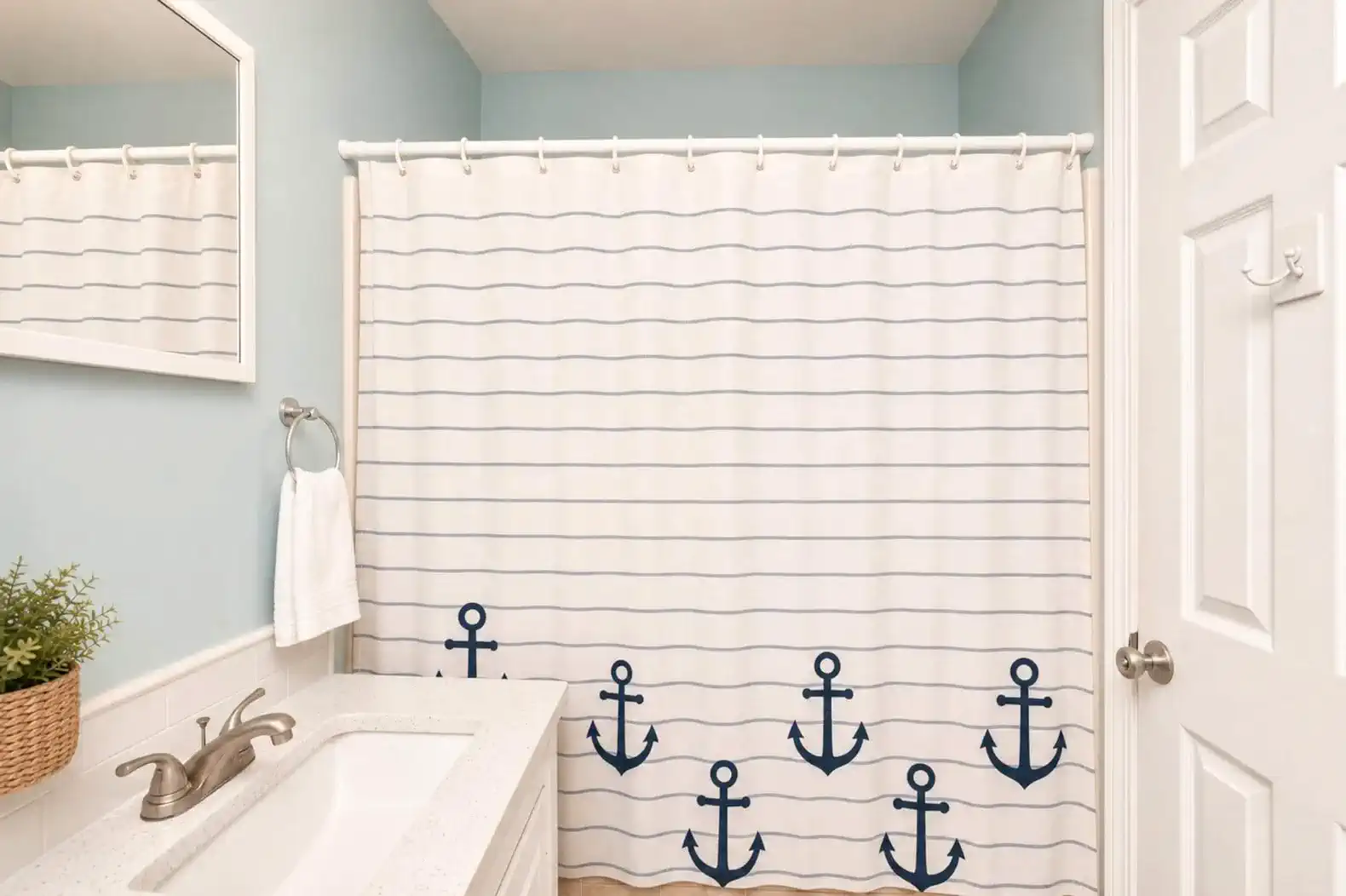 Anchors Up Bathroom