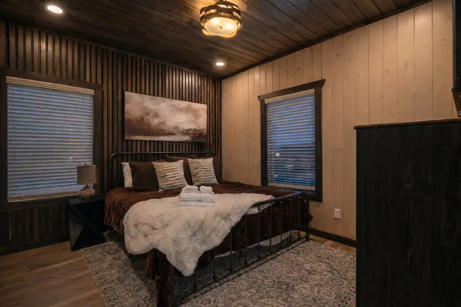 Primary King suite on the main level.