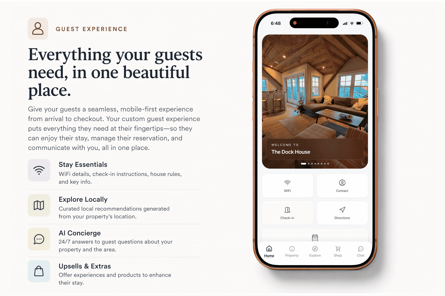 Mobile guest experience guide