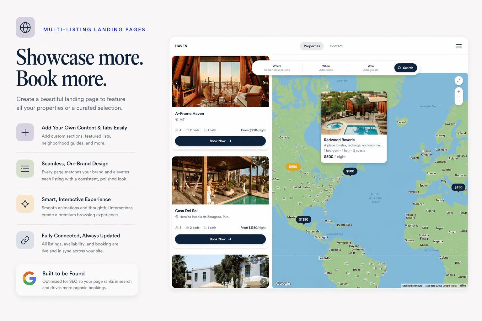 Branded multi-listing site for a property manager portfolio