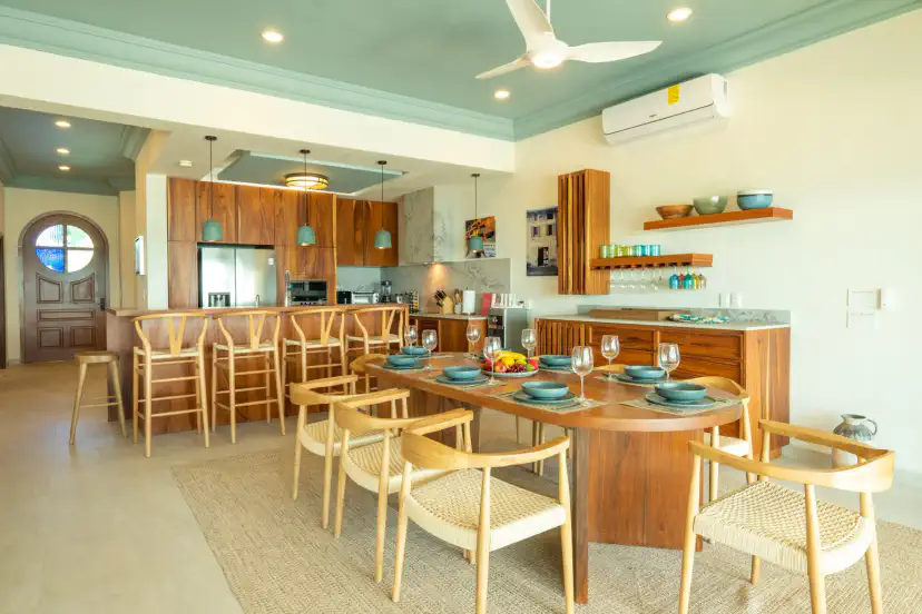 Kitchen and bar