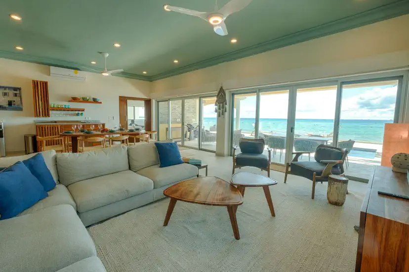 Oceanfront living room