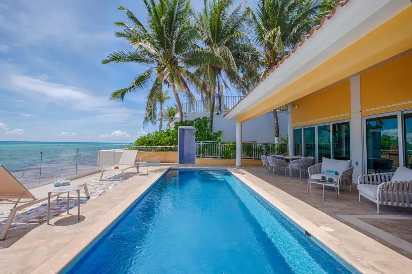 Beachfront pool