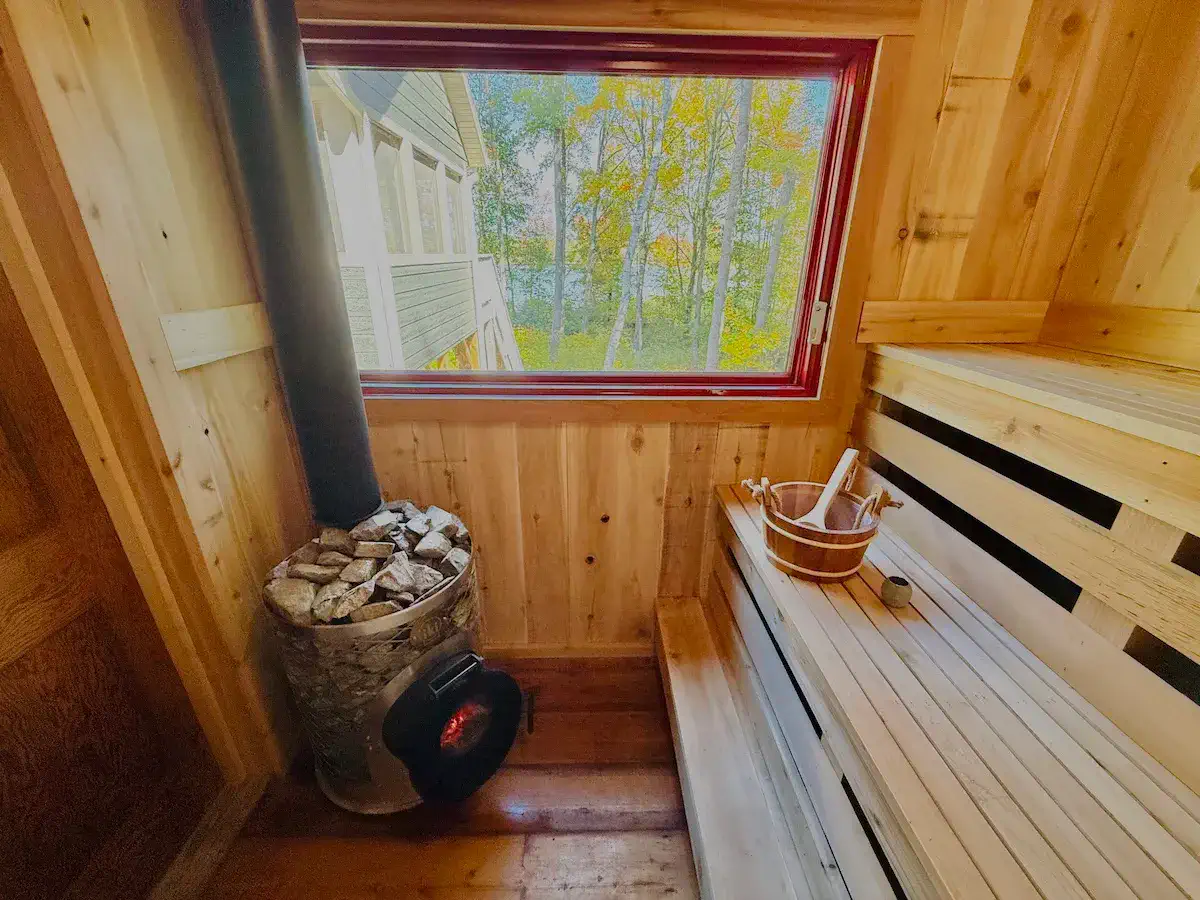 Little Sand Lodge Has a Sauna Now — Two Wood-Fired Saunas Near Hayward