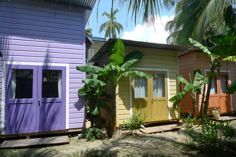 Three bungalows, one ocean