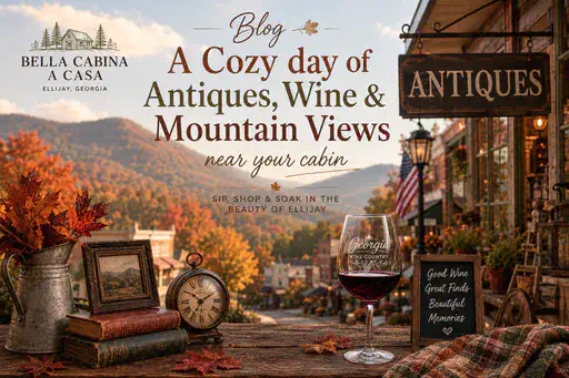 A Cozy Day of Antiques, Wine & Mountain Views Near Your Cabin