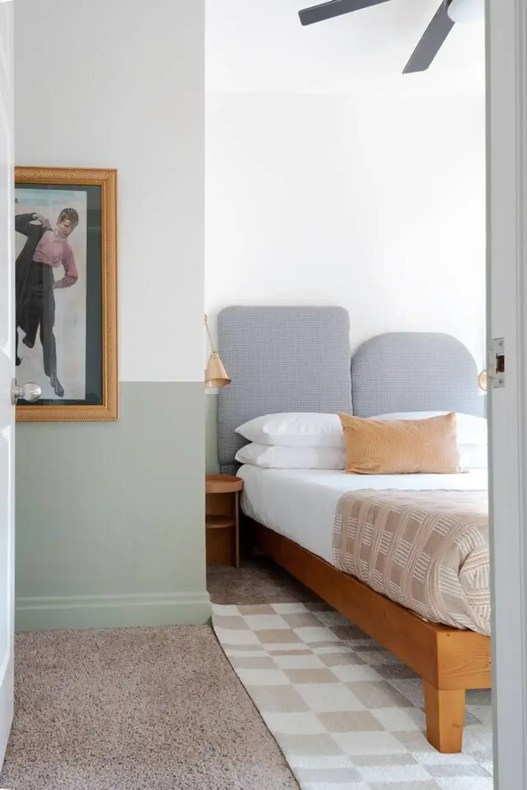 Bedroom | Full Bed + Black out Curtains + White Noise Machine