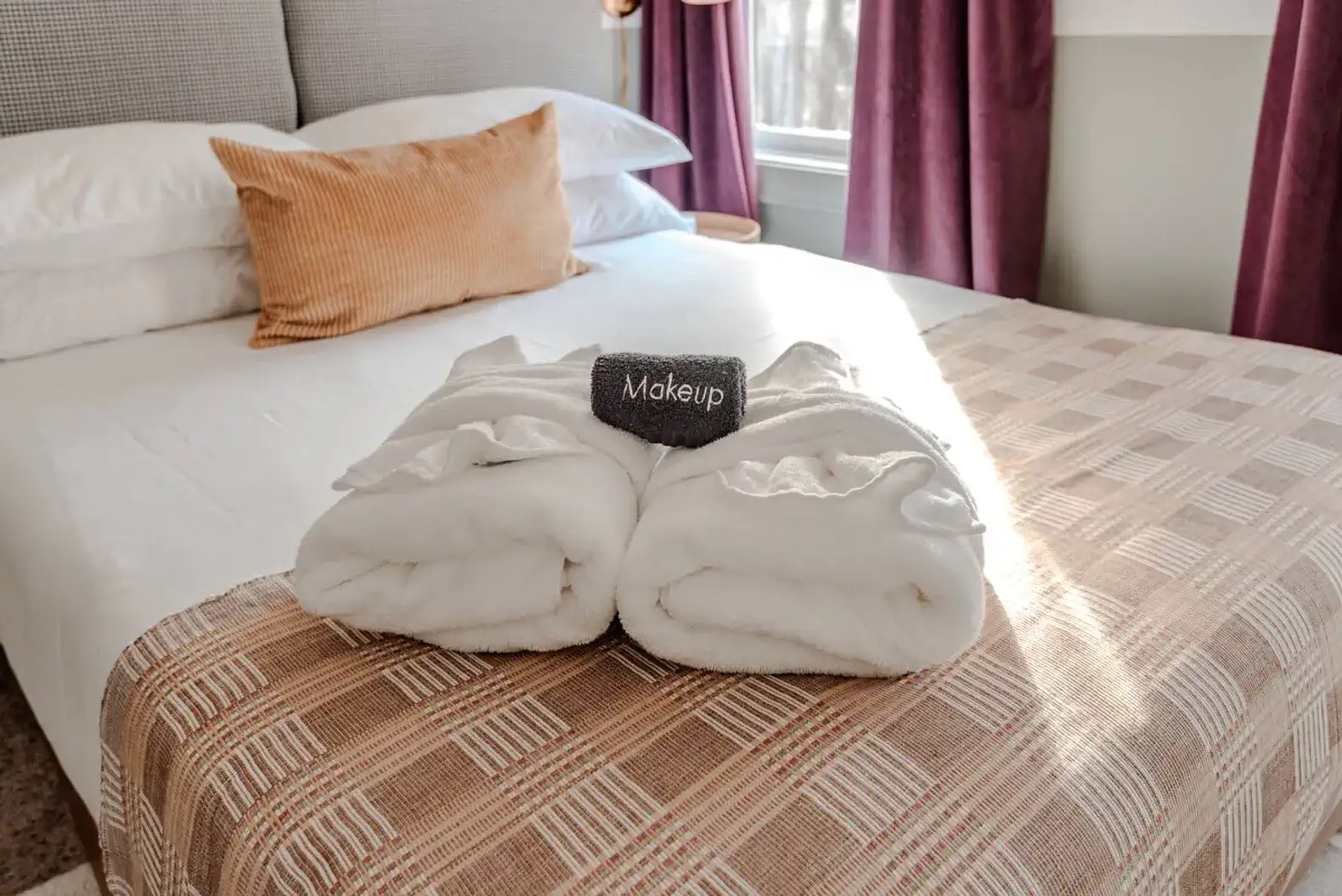 Bedroom | Full Bed + Black out Curtains + White Noise Machine