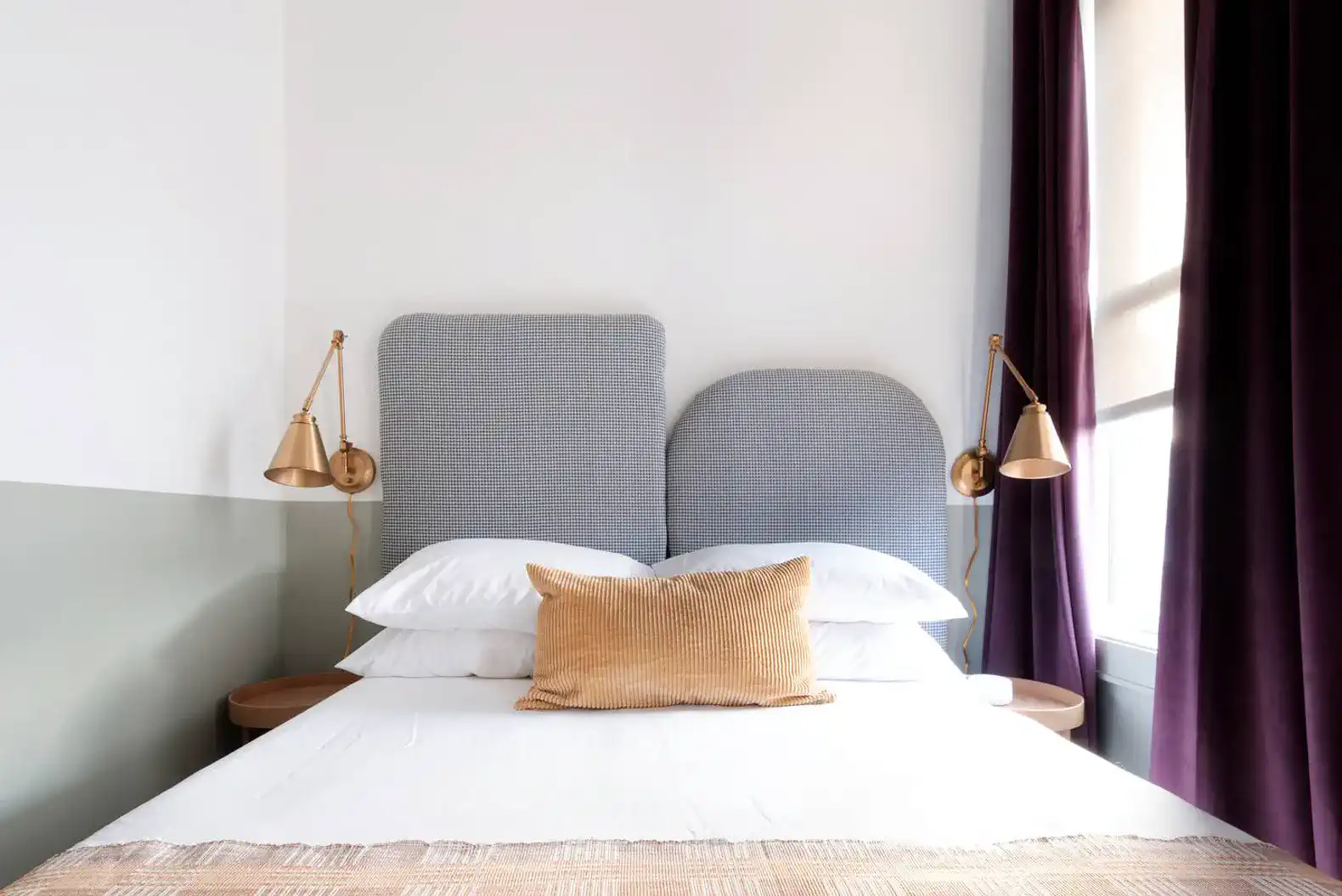 Bedroom | Full Bed + Black out Curtains + White Noise Machine