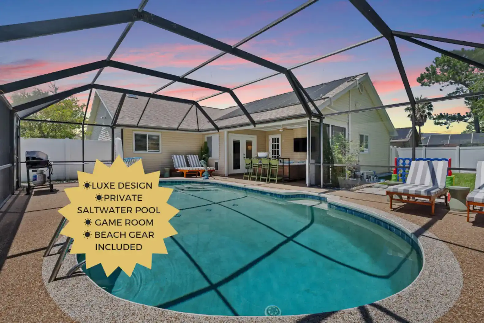 Heated Pool | Game Room | Near Beach | Beach Gear – photo 1