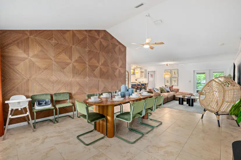 The dining room