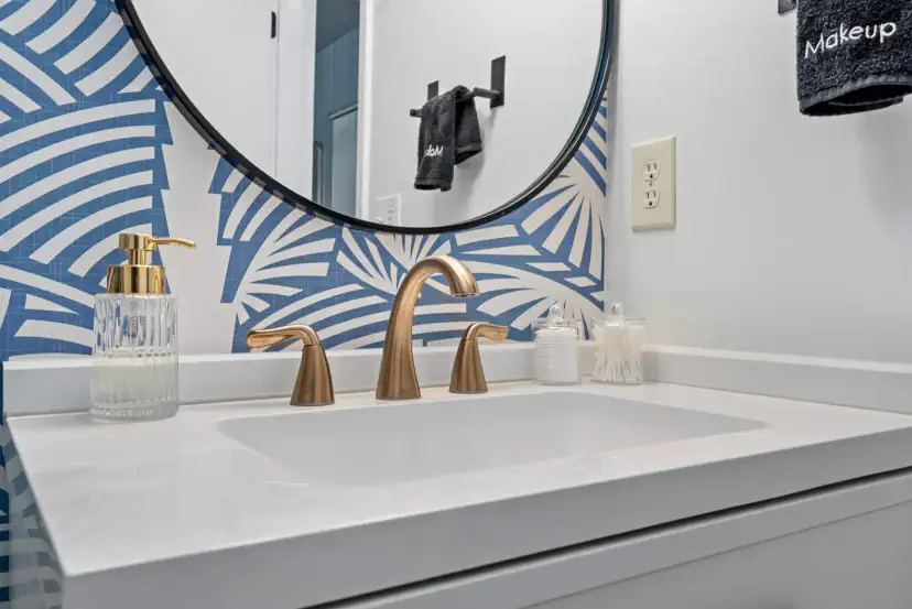 The hall bath