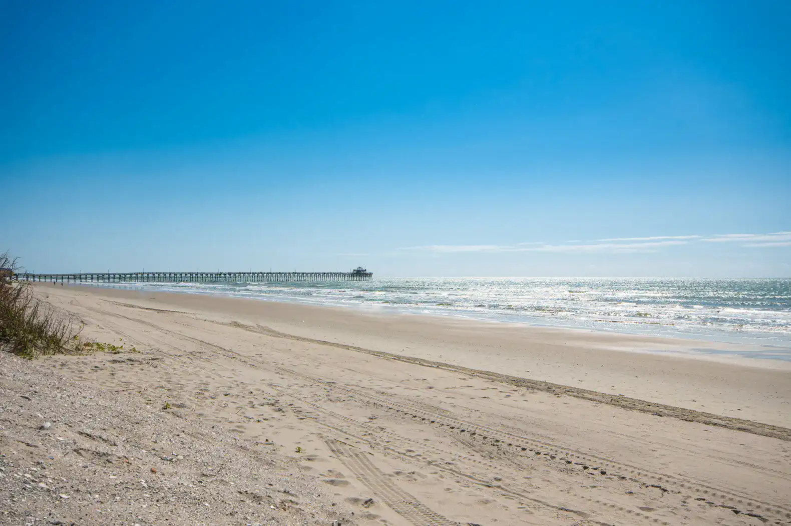 Beach looking towards Cherry Grove Pier