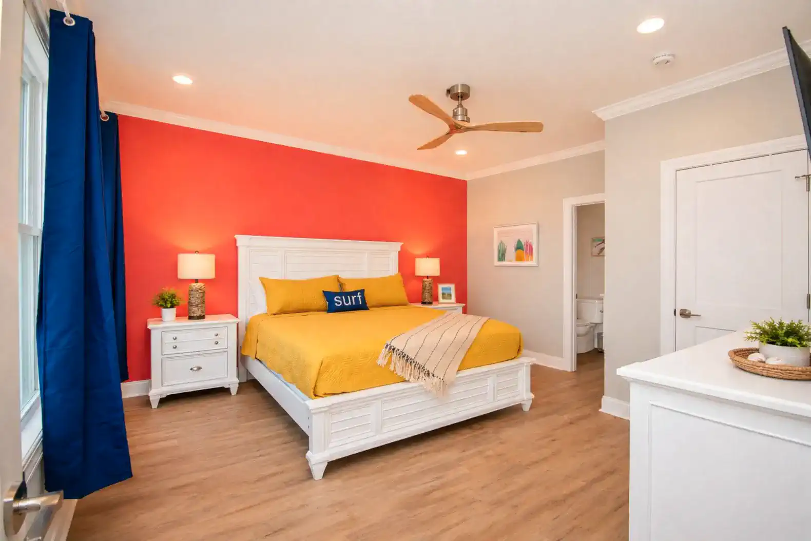 King Bedroom with closet and Private Bathroom