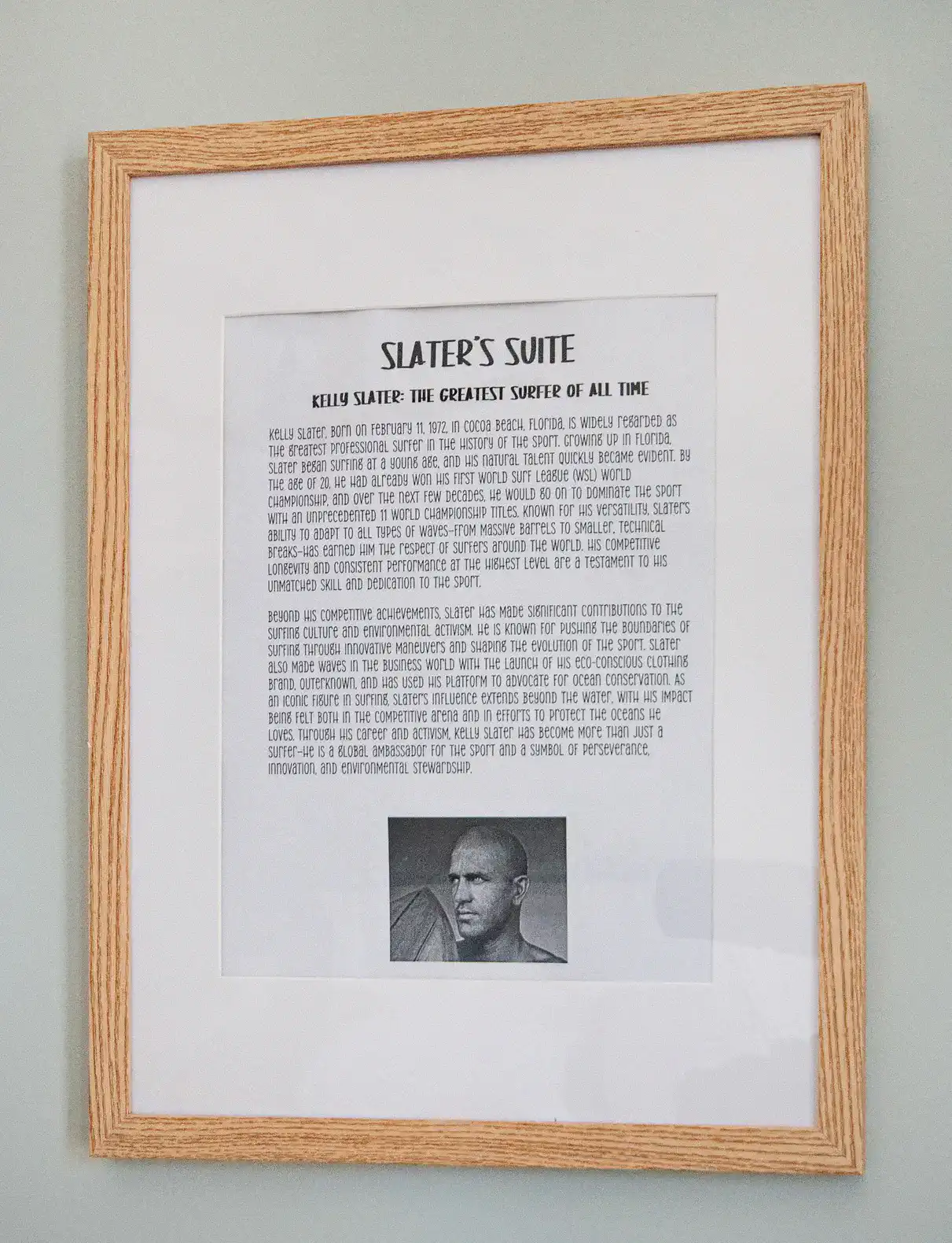 Kelly Slater's Info