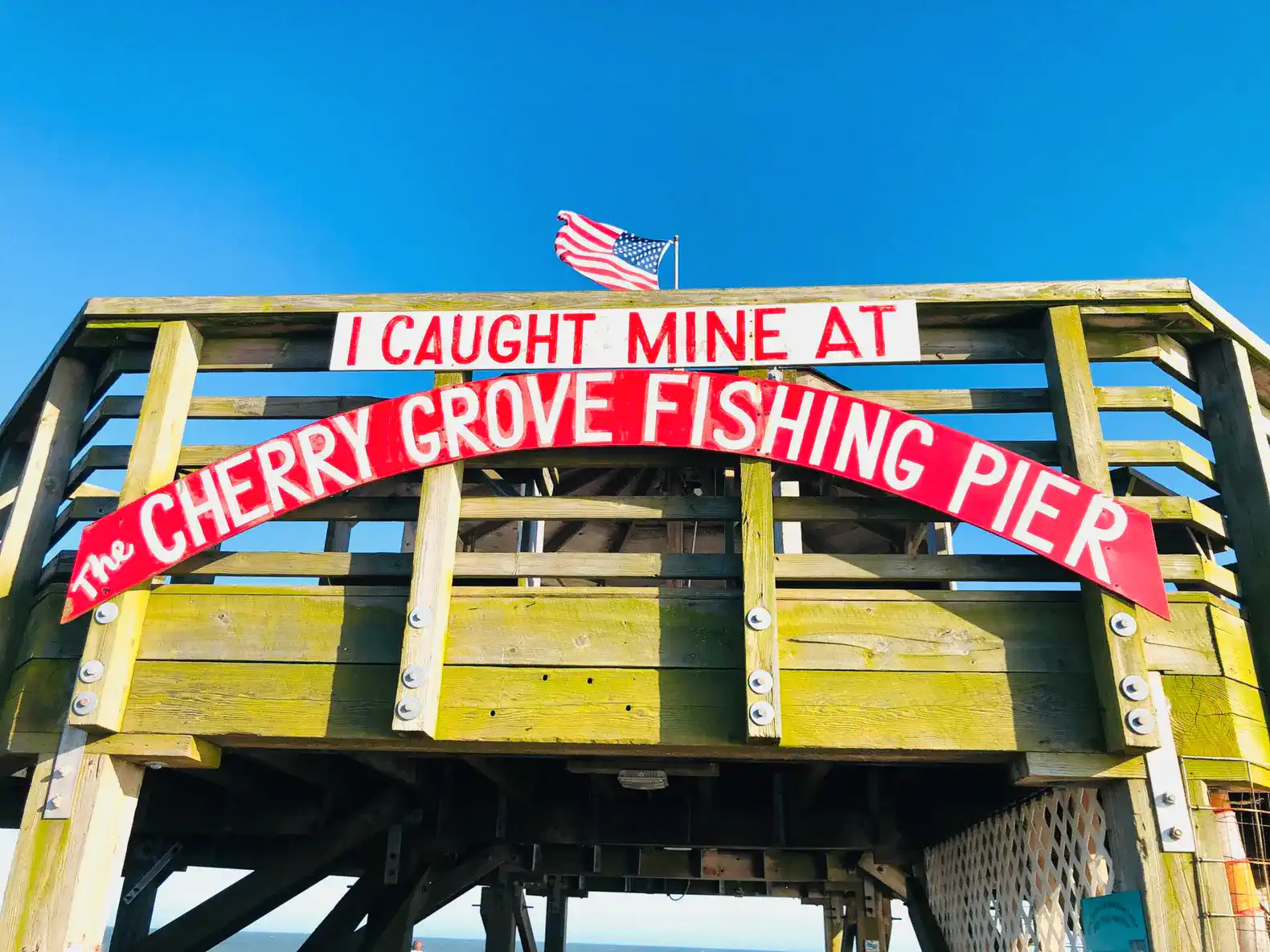 Just a few blocks away you will find the Cherry Grove Fishing Pier-perfect for sunset photos