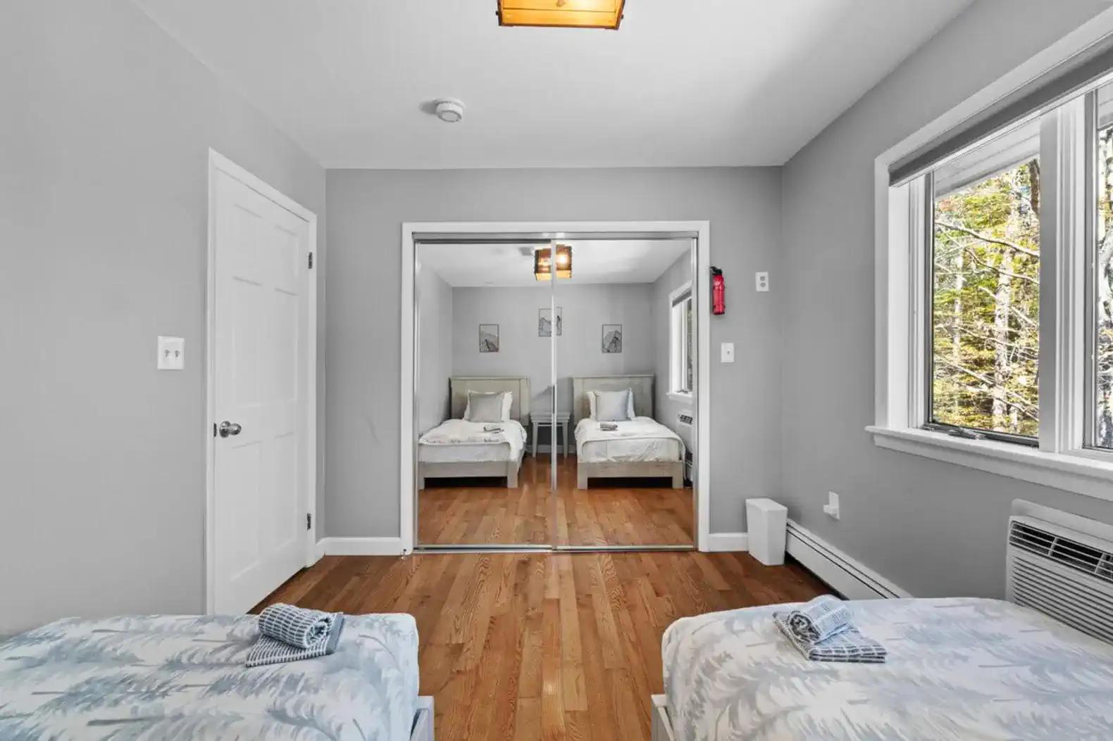 Spacious layout with large closet, hardwood floors, and plenty of natural light.