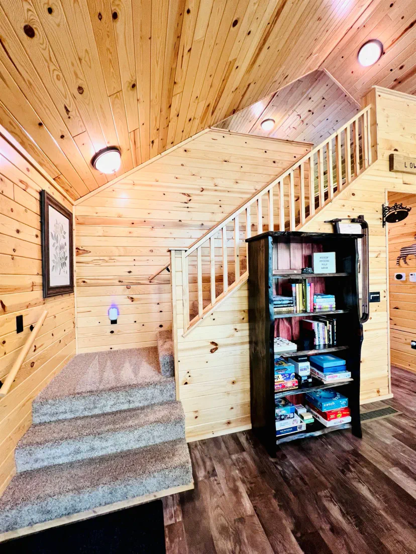 Stairs going up to the Loft