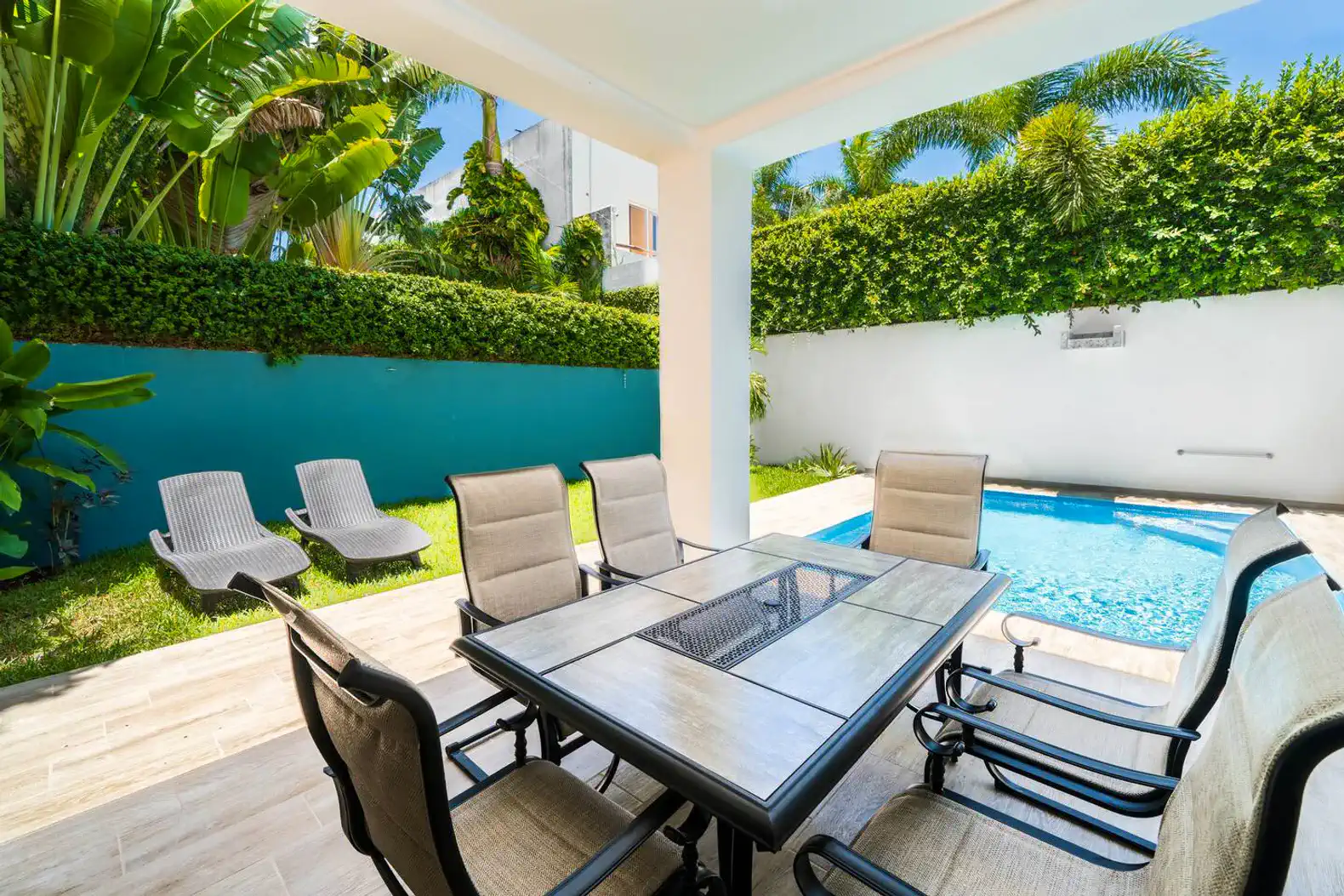 Outdoor dining table