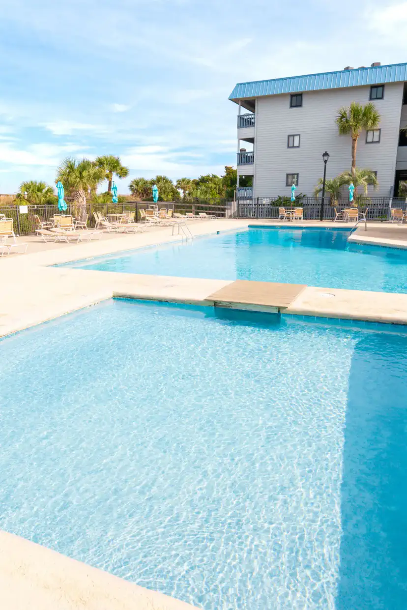 The members-only pool